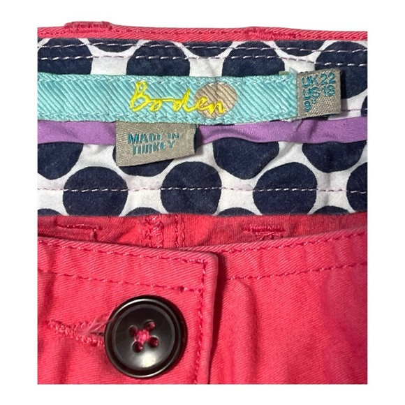 Boden Pink Bermuda Shorts 7” Inseam Size 18 LE1 - Picture 3 of 4